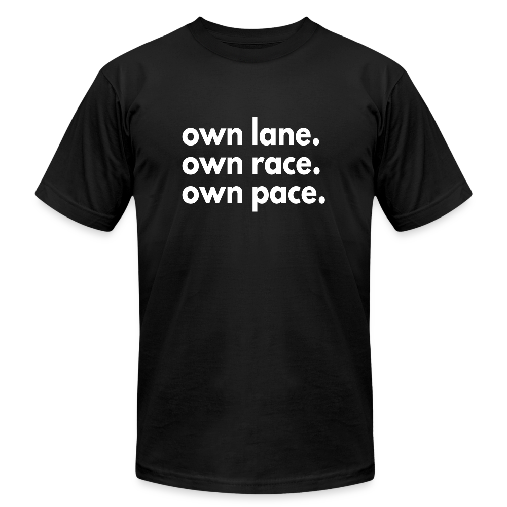 Own Lane, Race & Pace - black