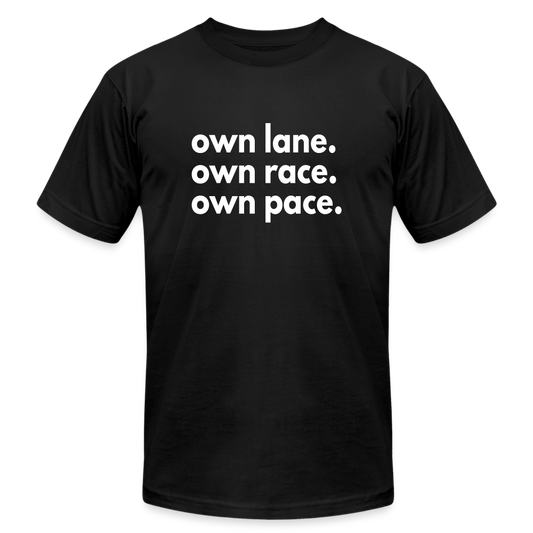 Own Lane, Race & Pace - black